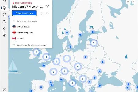 Nord VPN - Nord VPN verschlüsselt Deine Daten und verschleiert Deinen Standort, ideal für sicheres Surfen in öffentlichen WLANs.