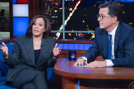 Kamala Harris: Erste Late-Night-Show als Präsidentschaftskandidatin Kamala Harris: Erste Late-Night-Show als Präsidentschaftskandidatin