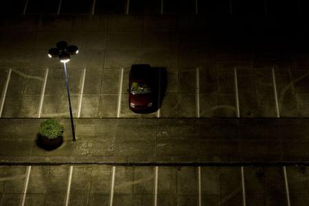 Parkplatz Dunkelheit Nacht Diebstahl Parkplatz Dunkelheit Nacht Diebstahl