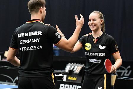 Tischtennis-EM: Franziska/Kaufmann haben Medaille sicher Tischtennis-EM: Franziska/Kaufmann haben Medaille sicher