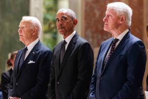 Obama, Biden, Clinton: US-Präsidenten verabschieden Ethel Kennedy
