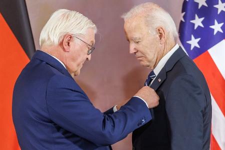 Joe Biden in Berlin: Steinmeier ehrt ihn mit besonderer Auszeichnung Joe Biden in Berlin: Steinmeier ehrt ihn mit besonderer Auszeichnung