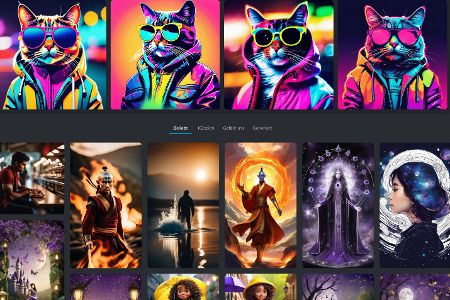 Coole Katze: Die besten Ergebnisse haben wir bei Pixlr mit relativ einfachen Eingaben für Figuren und Porträts erzielt.