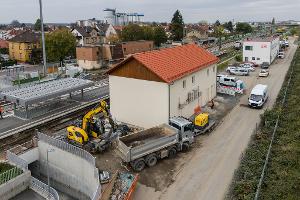 Riedbahn "im Plan" - Installation moderner Signaltechnik