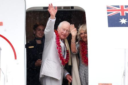 König Charles und Königin Camilla: Herzlicher Abschied von Samoa König Charles und Königin Camilla: Herzlicher Abschied von Samoa