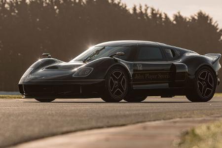 12/2021, Radford Type 62-2 mit Jenson Button auf der Rennstrecke