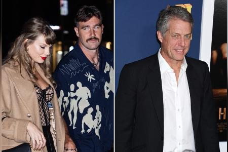 Wegen Travis Kelce: Hugh Grant war nach Eras-Konzert Wegen Travis Kelce: Hugh Grant war nach Eras-Konzert