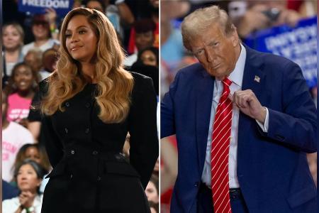 Donald Trump verhöhnt Beyoncé für Auftritt bei Kamala Harris Donald Trump verhöhnt Beyoncé für Auftritt bei Kamala Harris