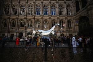 Olympia: Metall-Pferd wird in Versailles ausgestellt