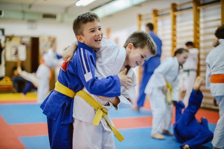 Kinder beim Judo