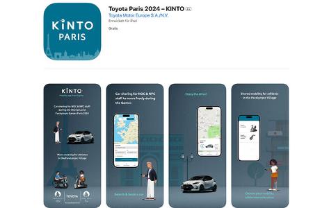 Kinto App Toyota Olympia 2024 Paris 