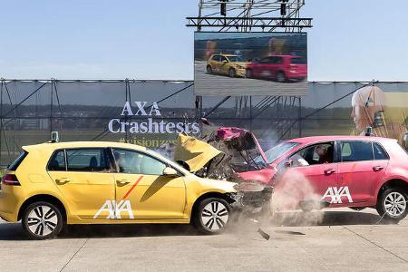 08/2022, AXA Elektroauto Crashtest Dübendorf Schweiz 2022