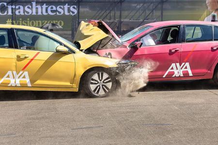 08/2022, AXA Elektroauto Crashtest Dübendorf Schweiz 2022