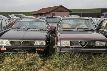 Youngtimer Parkplatz Kirchberg (SG) Schweiz
