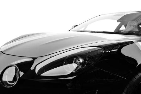 Alpine A110 S Art Car Monochromatic Black Alpine A110 S Art Car Monochromatic Black