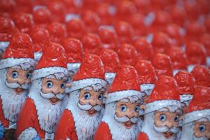 Weniger Schoko-Weihnachtsmänner hergestellt als 2023