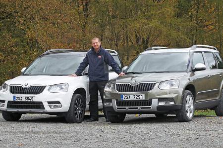 Skoda Yeti, Modellvarianten, Frontansicht