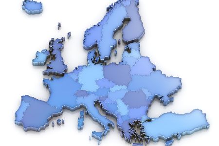 Digitale Karte von Europa