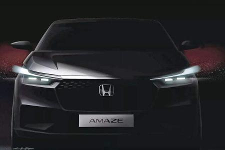 Honda Amaze Kompakt-Limousine Indien Teaser Honda Amaze Kompakt-Limousine Indien Teaser
