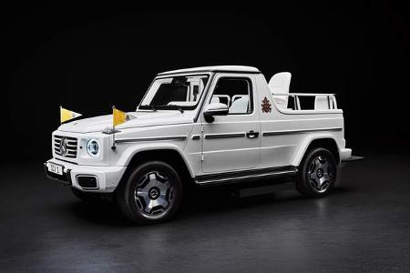 11/2024 Mercedes G 580 EQ Papamobil Papst Franziskus 11/2024 Mercedes G 580 EQ Papamobil Papst Franziskus