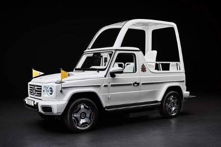 11/2024 Mercedes G 580 EQ Papamobil Papst Franziskus 11/2024 Mercedes G 580 EQ Papamobil Papst Franziskus