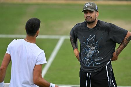 Kyrgios bei Comeback im Doppel mit Djokovic Kyrgios bei Comeback im Doppel mit Djokovic