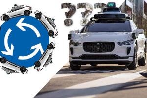 Robotaxi bekommt Drehwurm im Kreisverkehr