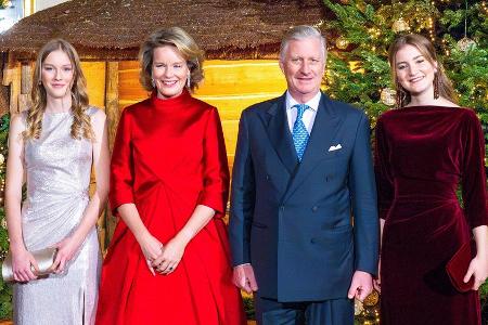Belgische Königsfamilie strahlt beim traditionellen Weihnachtskonzert Belgische Königsfamilie strahlt beim traditionellen Weihnachtskonzert
