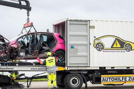 08/2019, AXA Elektroauto-Crashtest Dübendorf 22.08.2019