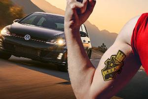 Diesen VW gibt's nur mit Tattoo