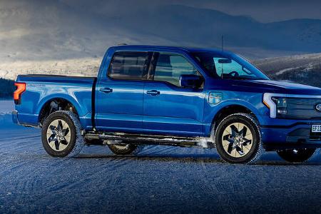 Ford F-150 Lightning Norwegen Schnee