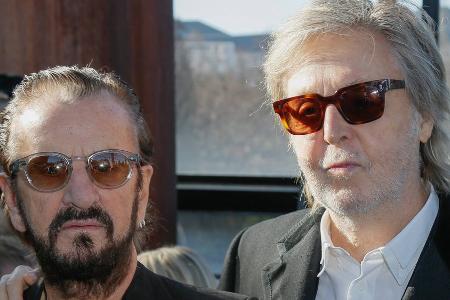 Beatles-Stars Paul McCartney und Ringo Starr feiern Reunion Beatles-Stars Paul McCartney und Ringo Starr feiern Reunion