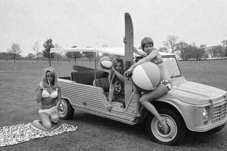 Citroen Mehari Impressionen Girls 70er