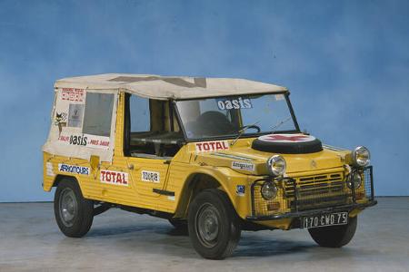 Citroen Mehari als Begleitfahrzeug Paris-Dakar
