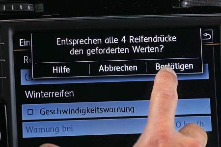 Reifendruckkontrolle, Reifendrucksensoren, RDKS