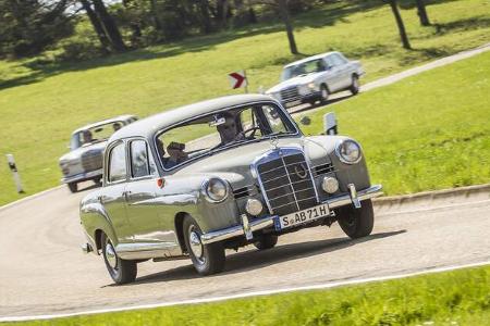 Mercedes E-Klasse - sechs Generationen