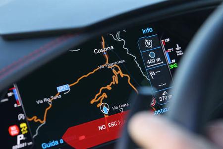 Lamborghini Huracán LP 610-4, Navi, Anzeige