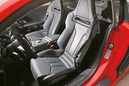 Audi R8 V10 Plus, Fahrersitz