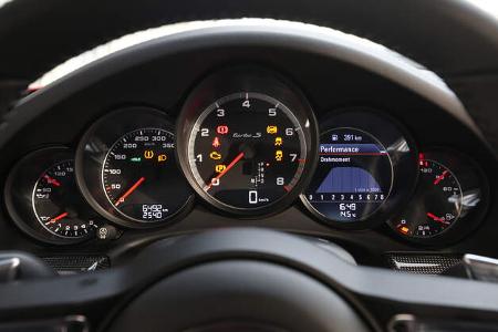 Porsche 911 Turbo S, Anzeigeinstrumente