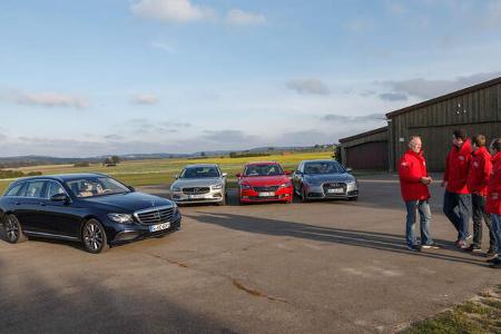 Mercedes E 220 d T, Skoda Superb Combi 2.0 TDI, Volvo V90 D4, Audi A6 Avant 2.0 TDI