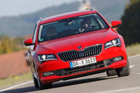 Skoda Superb Combi 2.0 TDI, Frontansicht