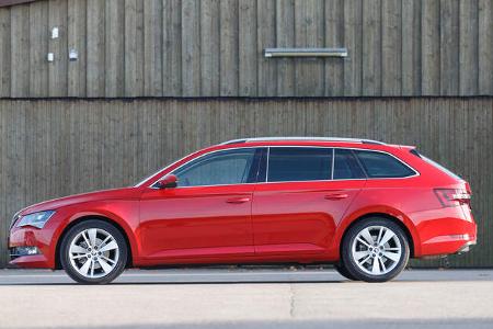 Skoda Superb Combi 2.0 TDI, Seitenansicht