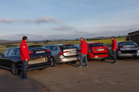 Mercedes E 220 d T, Skoda Superb Combi 2.0 TDI, Volvo V90 D4, Audi A6 Avant 2.0 TDI