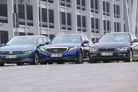 BMW 320d Touring xDrive, Mercedes C 250 d T 4Matic, VW Passat Variant 2.0 TDI 4Motion BMW 320d Touring xDrive, Mercedes C 250 d T 4Matic, VW Passat Variant 2.0 TDI 4Motion