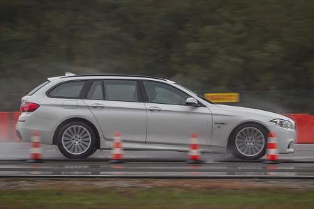 Sommerreifen-Test 2017, Nässe Fahrversuch, BMW 5er Touring