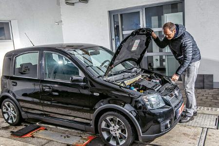 Fiat Panda 100 HP, Motorhaube