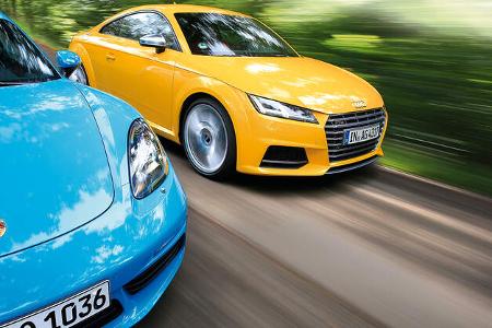 Audi TTS, Porsche Cayman Audi TTS, Porsche Cayman