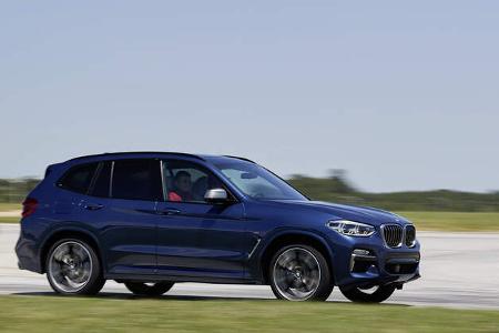 BMw X3 (2017) Fahraufnahme