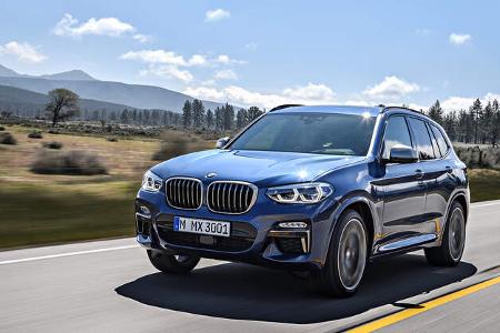 BMw X3 (2017) Fahraufnahme