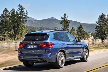 BMw X3 (2017) Fahraufnahme